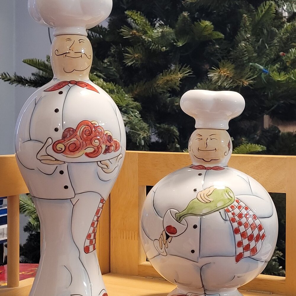 Godinger & CO Chef Pouring Wine Bottle Decanter or Oil Dispensers